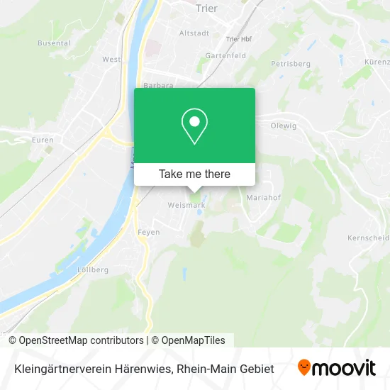 Карта Kleingärtnerverein Härenwies