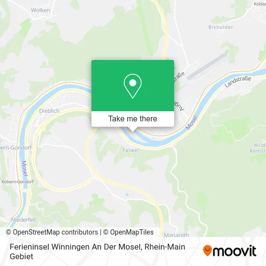 Карта Ferieninsel Winningen An Der Mosel