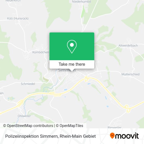 Карта Polizeiinspektion Simmern