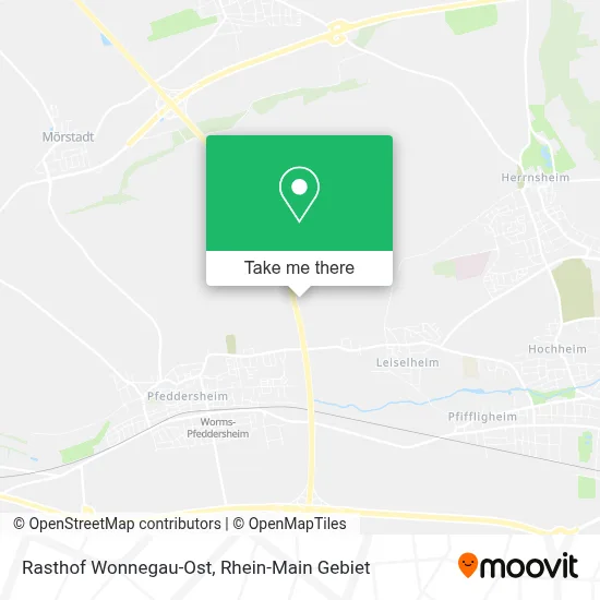 Rasthof Wonnegau-Ost map