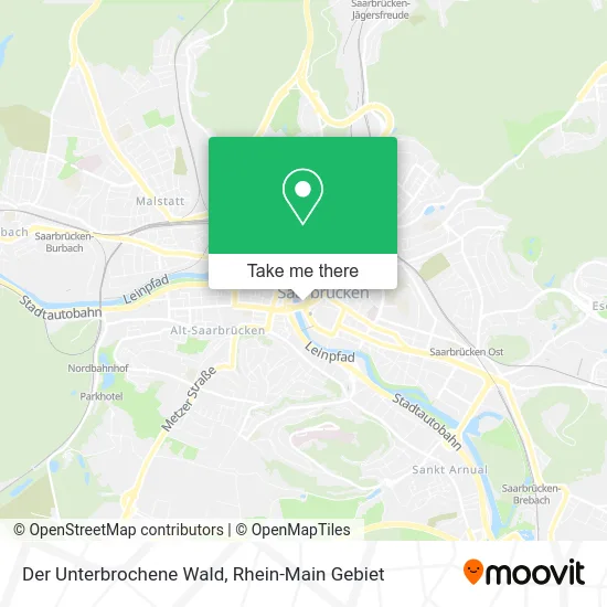 Карта Der Unterbrochene Wald
