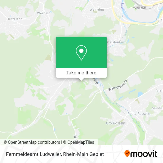 Карта Fernmeldeamt Ludweiler