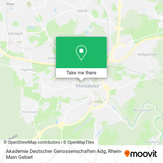 Карта Akademie Deutscher Genossenschaften Adg