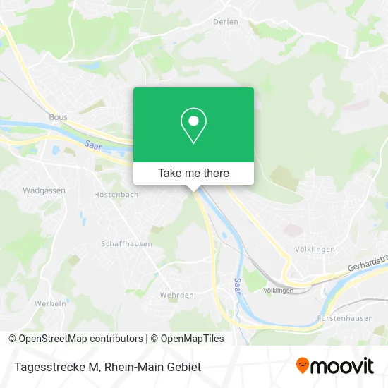Карта Tagesstrecke M