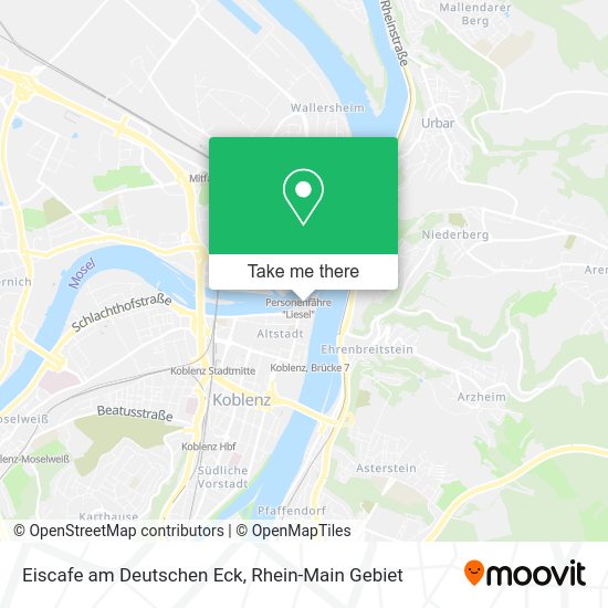 Карта Eiscafe am Deutschen Eck