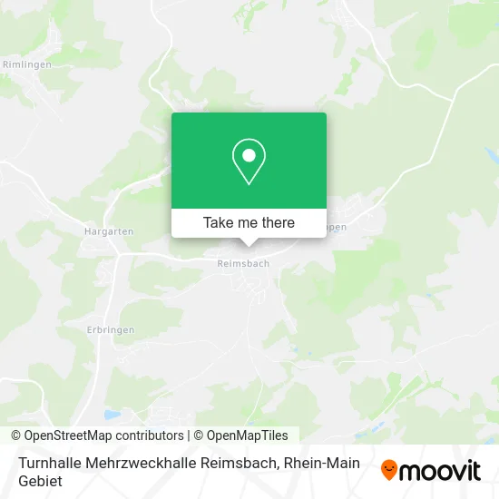 Карта Turnhalle Mehrzweckhalle Reimsbach