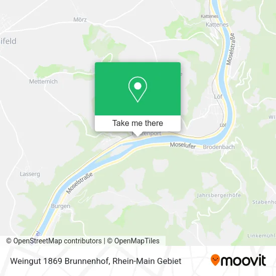 Карта Weingut 1869 Brunnenhof