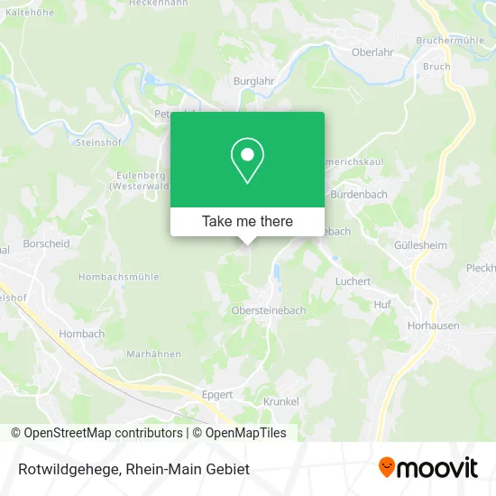 Карта Rotwildgehege