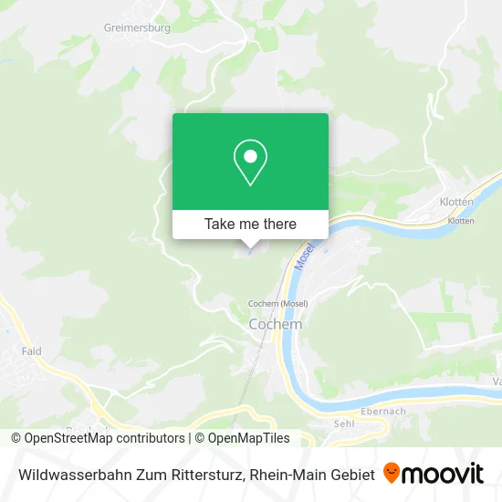 Карта Wildwasserbahn Zum Rittersturz