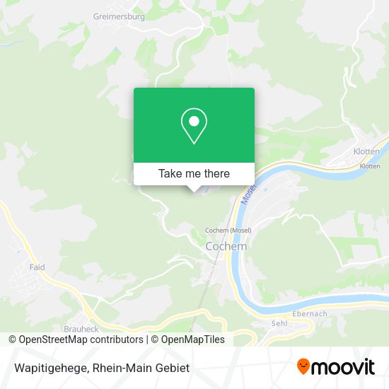 Карта Wapitigehege