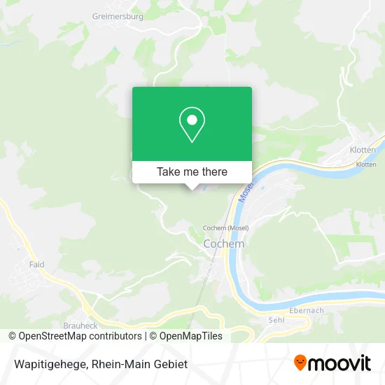 Карта Wapitigehege