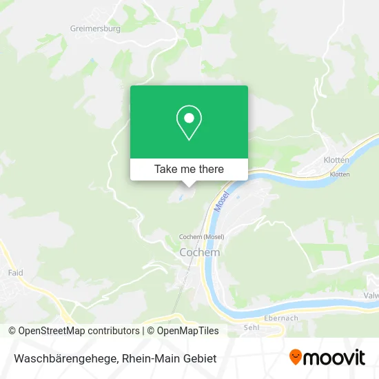 Карта Waschbärengehege