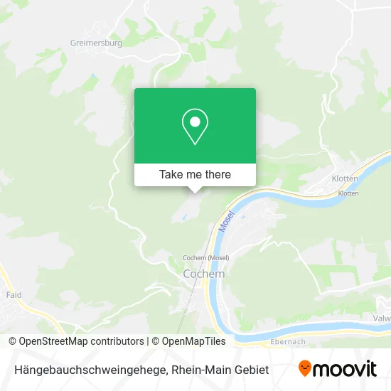 Карта Hängebauchschweingehege