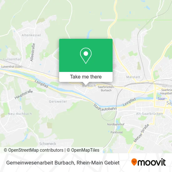 Карта Gemeinwesenarbeit Burbach