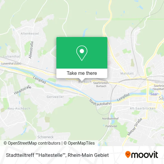 Карта Stadtteiltreff ""Haltestelle""