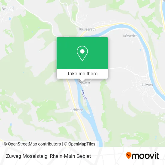 Карта Zuweg Moselsteig