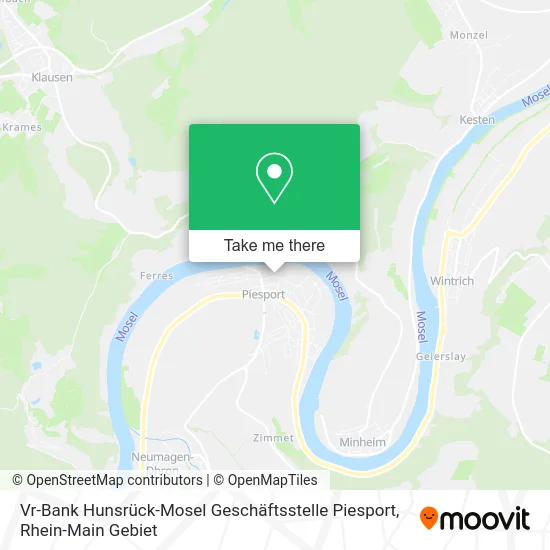 Vr-Bank Hunsrück-Mosel Geschäftsstelle Piesport map