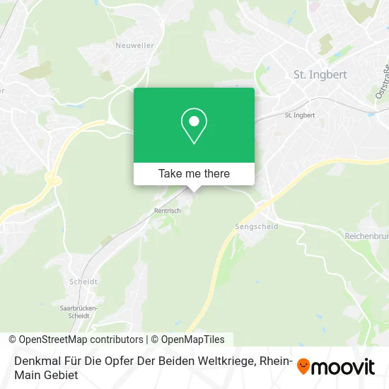 Карта Denkmal Für Die Opfer Der Beiden Weltkriege