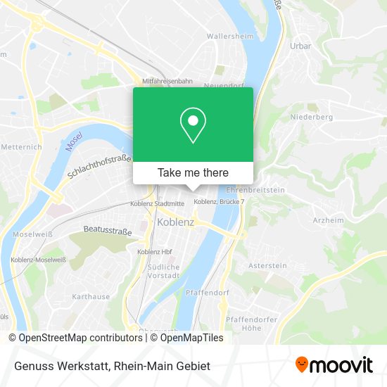 Карта Genuss Werkstatt