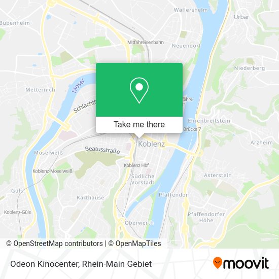 Odeon Kinocenter map
