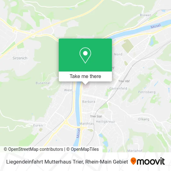 Карта Liegendeinfahrt Mutterhaus Trier