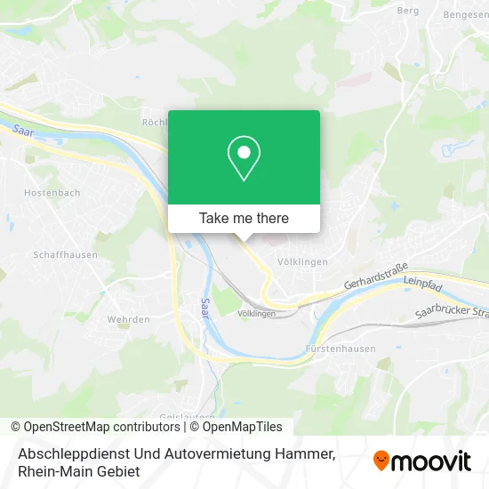 Карта Abschleppdienst Und Autovermietung Hammer