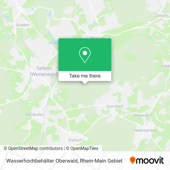 Карта Wasserhochbehälter Oberwald