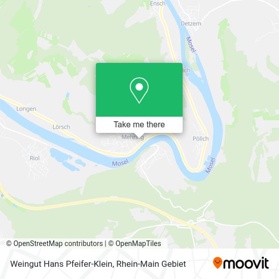 Карта Weingut Hans Pfeifer-Klein