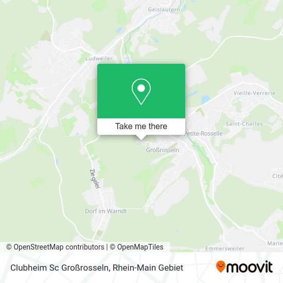 Карта Clubheim Sc Großrosseln