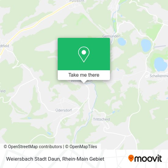 Карта Weiersbach Stadt Daun