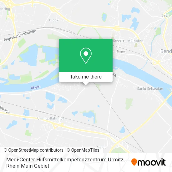 Карта Medi-Center Hilfsmittelkompetenzzentrum Urmitz