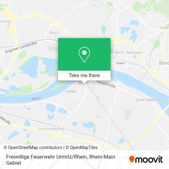 Карта Freiwillige Feuerwehr Urmitz / Rhein