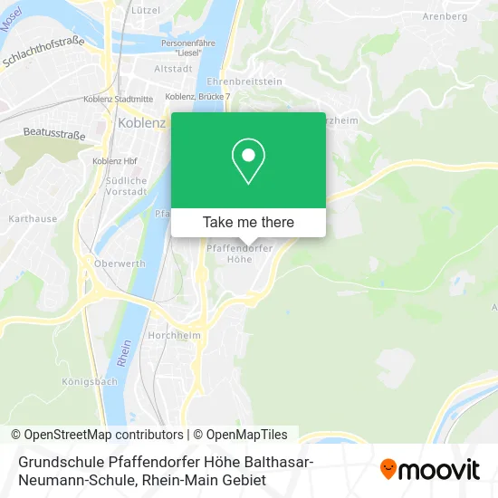 Карта Grundschule Pfaffendorfer Höhe Balthasar-Neumann-Schule