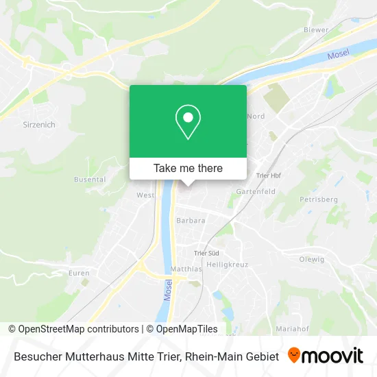 Карта Besucher Mutterhaus Mitte Trier