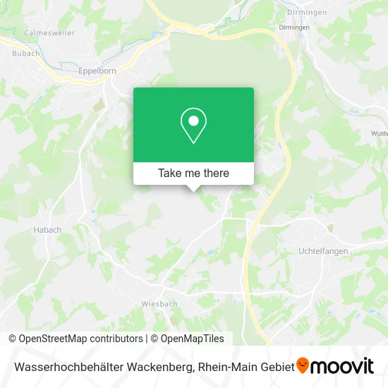 Карта Wasserhochbehälter Wackenberg