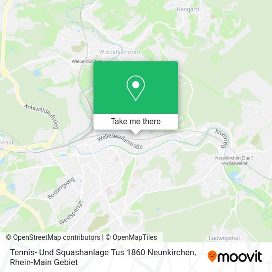 Карта Tennis- Und Squashanlage Tus 1860 Neunkirchen