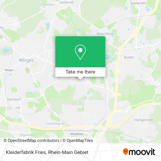 Карта Kleiderfabrik Fries