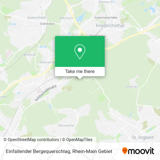 Карта Einfallender Bergequerschlag