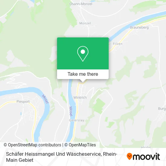 Карта Schäfer Heissmangel Und Wäscheservice