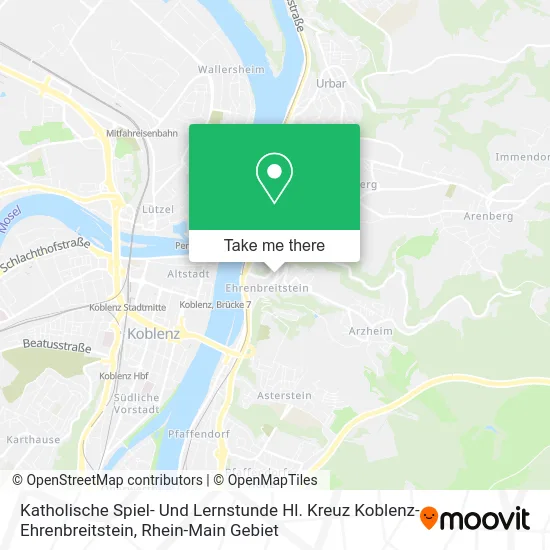 Карта Katholische Spiel- Und Lernstunde Hl. Kreuz Koblenz-Ehrenbreitstein