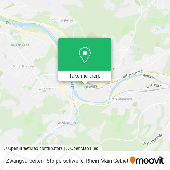 Карта Zwangsarbeiter - Stolperschwelle