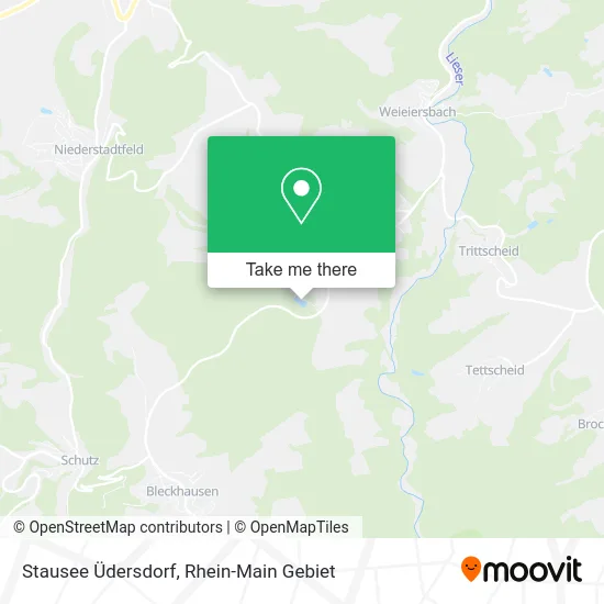 Карта Stausee Üdersdorf