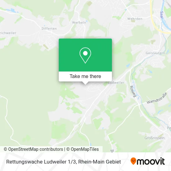 Карта Rettungswache Ludweiler 1/3