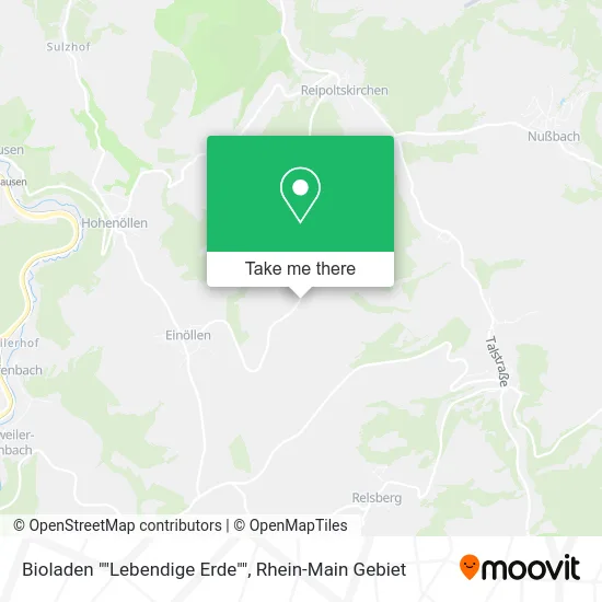 Карта Bioladen ""Lebendige Erde""