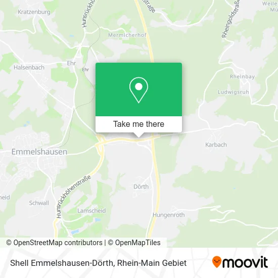 Карта Shell Emmelshausen-Dörth