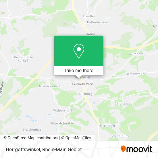 Карта Herrgottswinkel