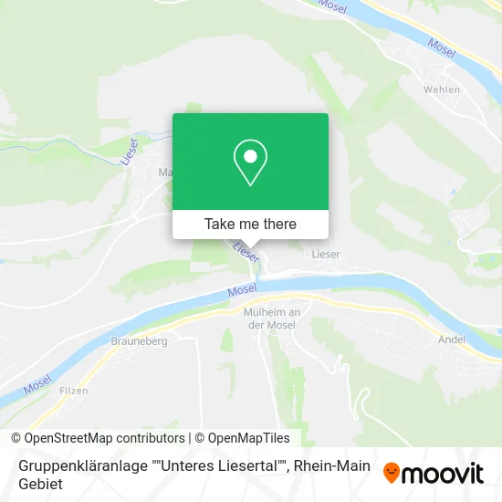 Карта Gruppenkläranlage ""Unteres Liesertal""