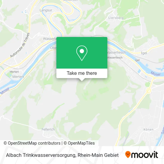 Карта Albach Trinkwasserversorgung
