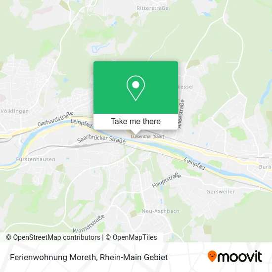 Карта Ferienwohnung Moreth