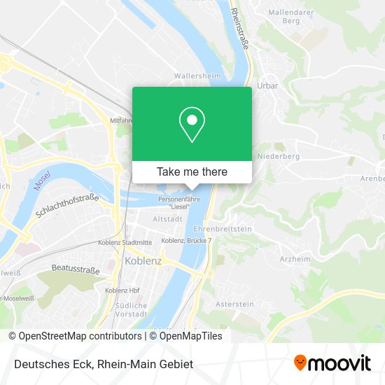Карта Deutsches Eck